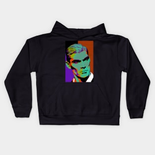 Modern man in pop-art style Kids Hoodie